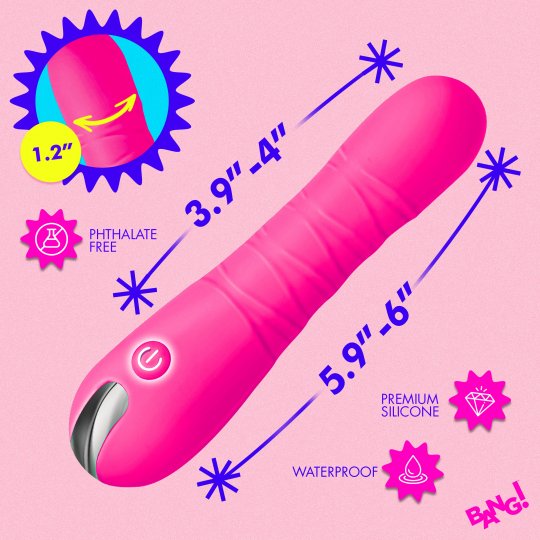 New Thrusting Silicone Dildo - Pink or Purple