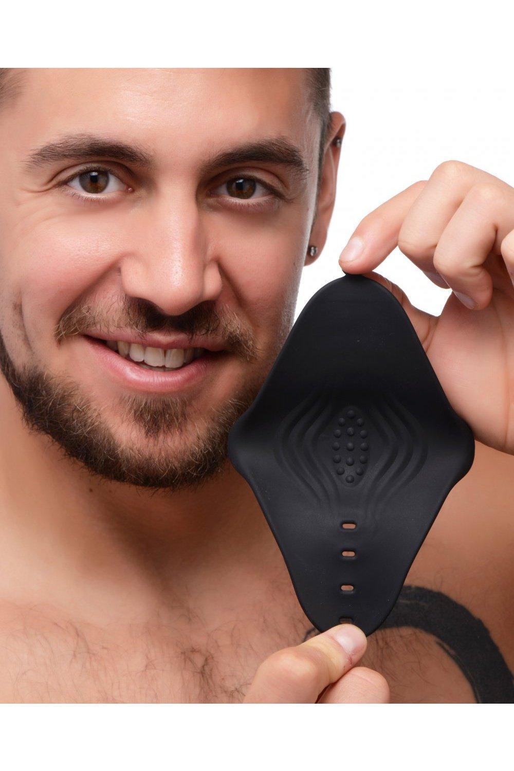 10X Pleasure Stroke Vibrating Silicone Penis Sleeve - Sex On the Go
