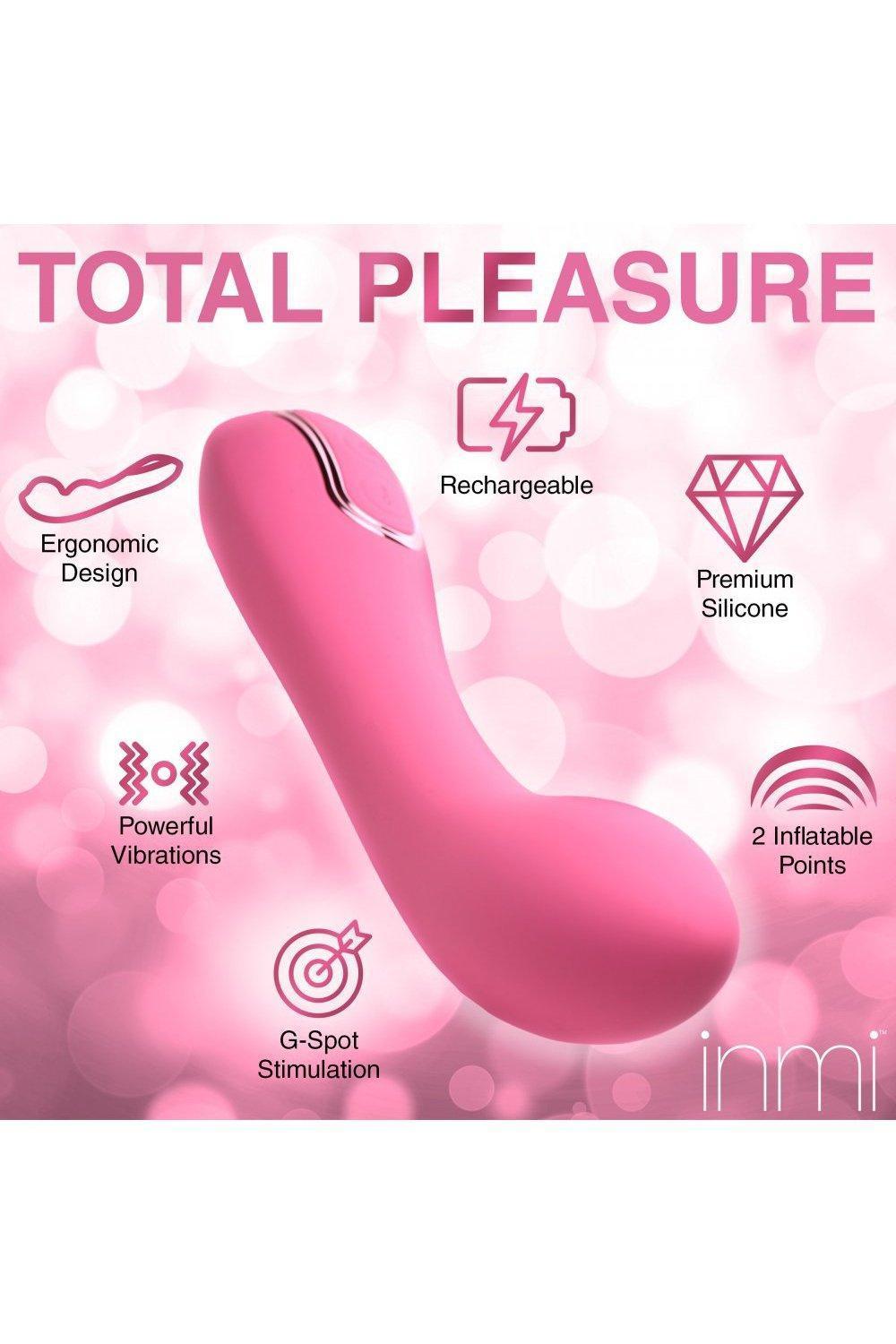 Extreme-G Inflating G-spot Silicone Vibrator - Sex On the Go