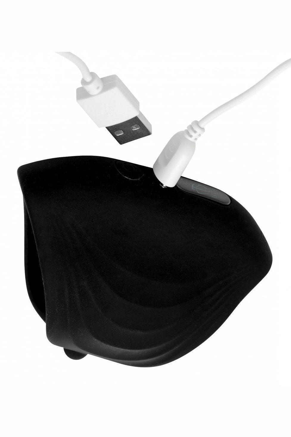 10X Pleasure Stroke Vibrating Silicone Penis Sleeve - Sex On the Go