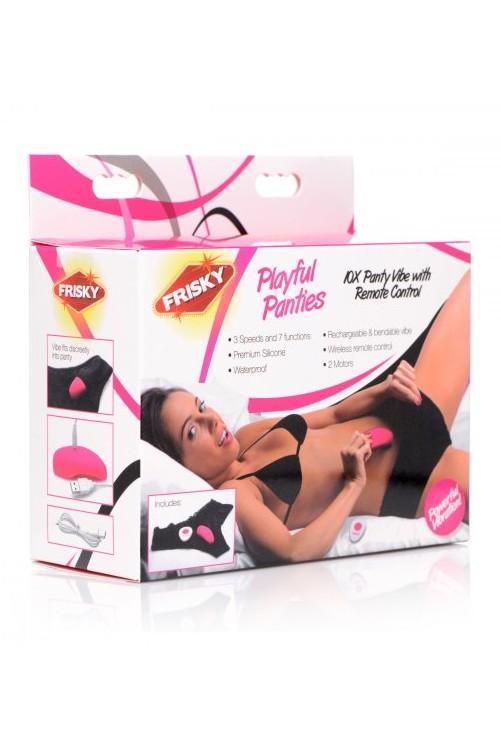 Playful Panties 10X Panty Vibe with Remote Control - Sex On the Go