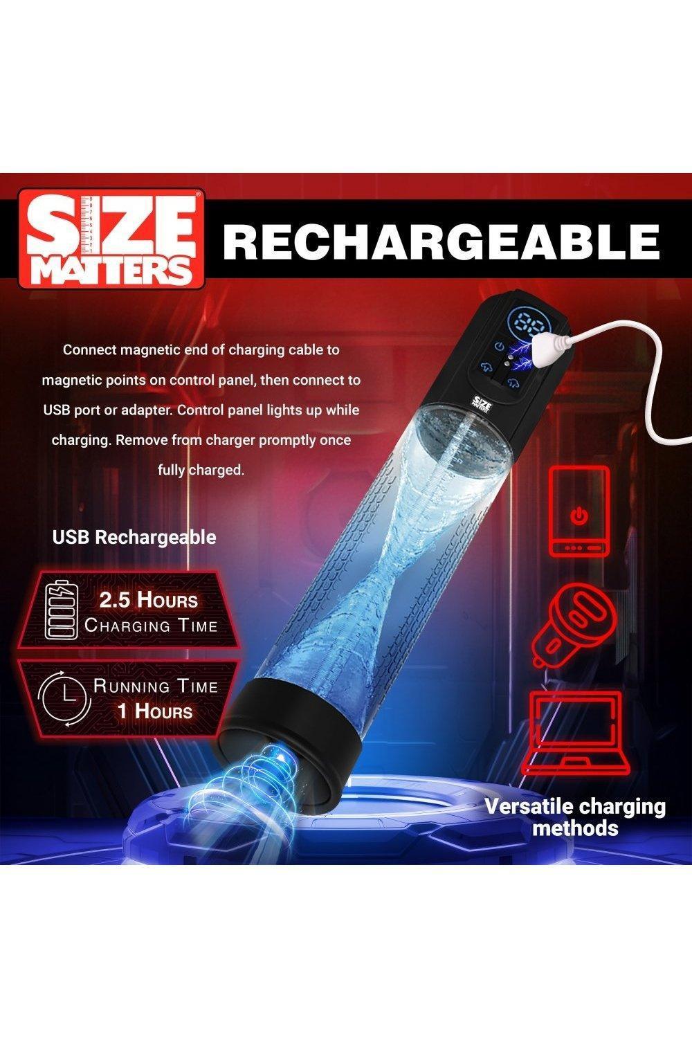 Sucking Penis Pump with Digital Display - Sex On the Go