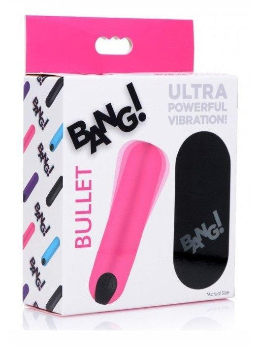 Vibrating Bullet with Remote Control- Pink, Black, Purple, Blue - Sex On the Go