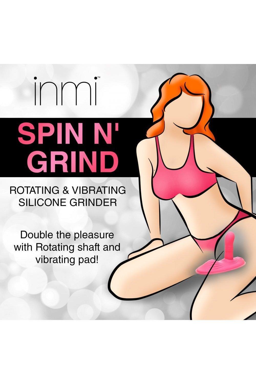 Spin n' Grind Rotating and Vibrating Silicone Sex Grinder - Sex On the Go