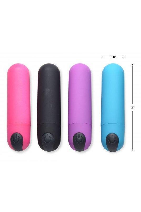 Vibrating Bullet with Remote Control- Pink, Black, Purple, Blue - Sex On the Go