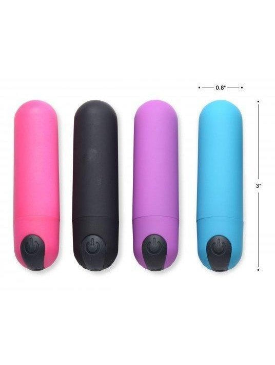 Vibrating Bullet with Remote Control- Pink, Black, Purple, Blue - Sex On the Go