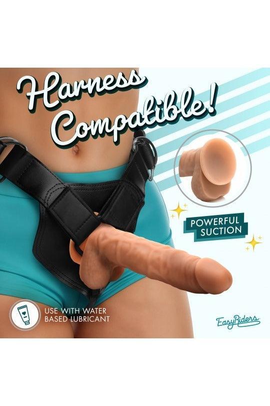 Easy Riders 7 Inch Silicone Dildo - Medium or Dark - Sex On the Go