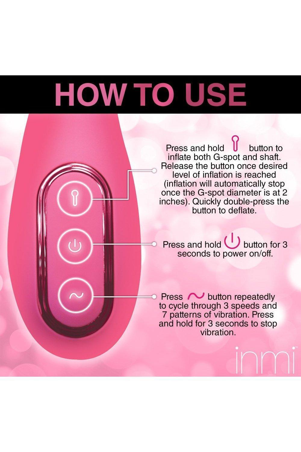 Extreme-G Inflating G-spot Silicone Vibrator - Sex On the Go