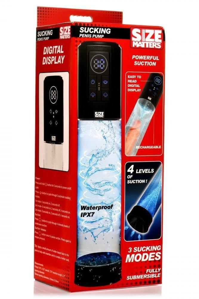 Sucking Penis Pump with Digital Display - Sex On the Go