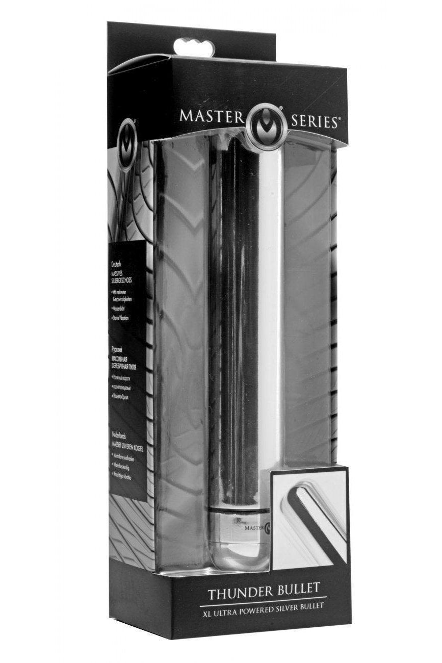 Thunder Bullet XL Ultra Powered Silver Vibe - Sex On the Go