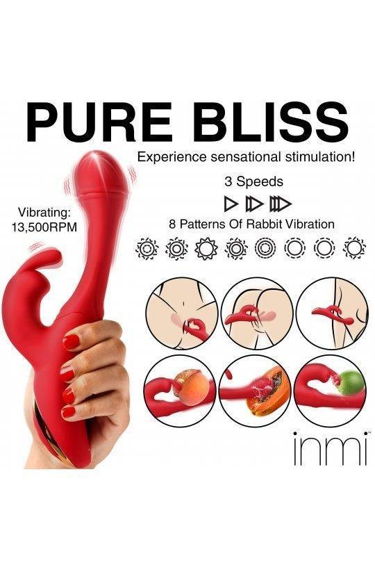 Flicking Silicone Rabbit Vibrator - Sex On the Go