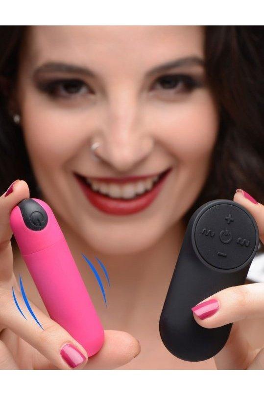 Vibrating Bullet with Remote Control- Pink, Black, Purple, Blue - Sex On the Go
