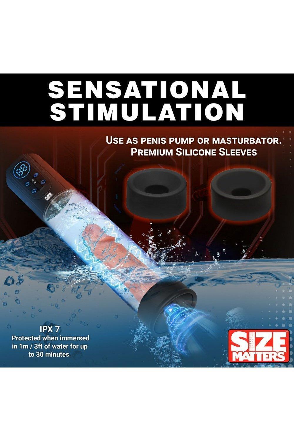 Sucking Penis Pump with Digital Display - Sex On the Go