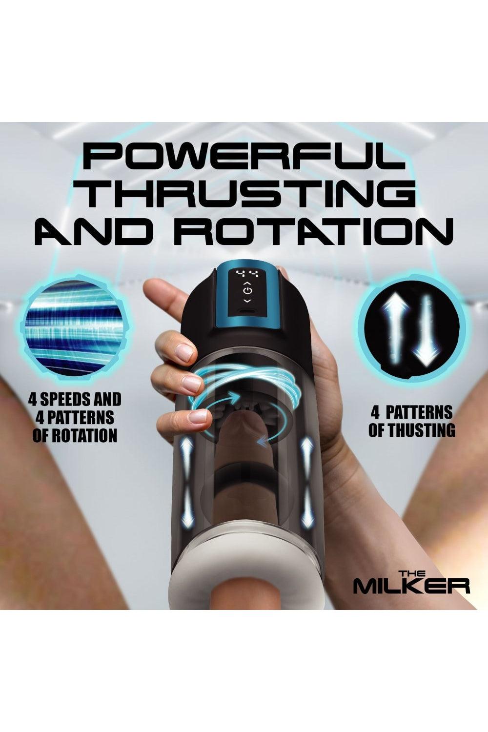 The Milker Roto-Stroke Thrusting and Rotating Masturbator - Sex On the Go