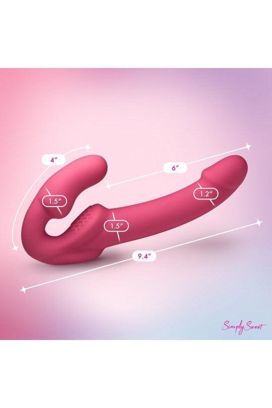 Candy Crush - Pink Vibrating Strapless Strap-On - Sex On the Go