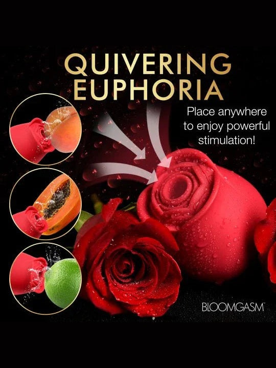 The Perfect Rose Clitoral Stimulator - Red or Pink - Sex On the Go
