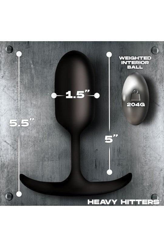 Vibrating Weighted Silicone Anal Plug - Sex On the Go
