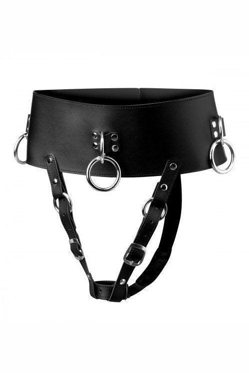 Forced Orgasm Wand Holder Belt - Sex On the Go
