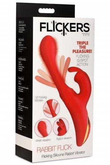 Flicking Silicone Rabbit Vibrator - Sex On the Go