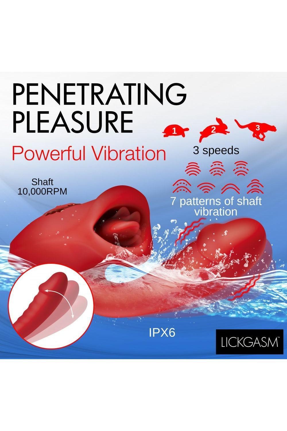Deep Kiss Silicone Licking Rabbit Vibrator - Sex On the Go