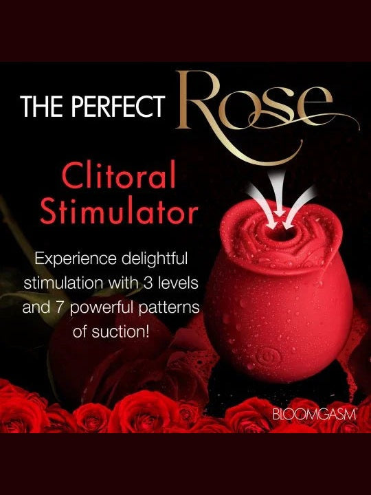 The Perfect Rose Clitoral Stimulator - Red or Pink - Sex On the Go