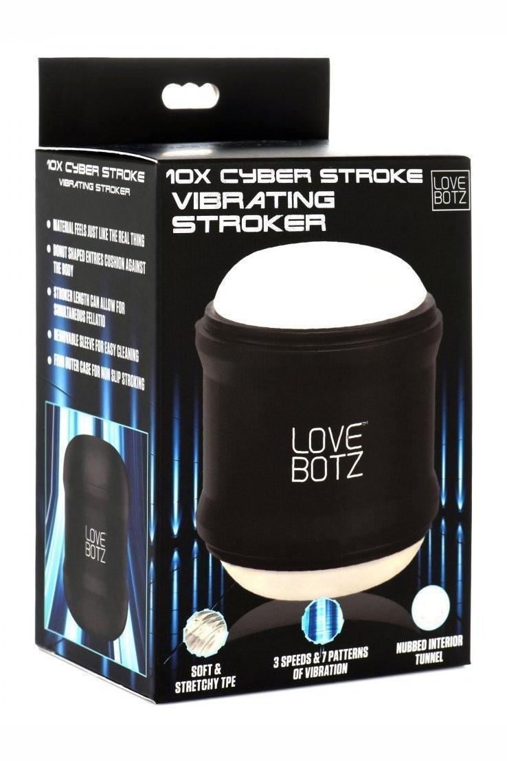 10X Cyber Stroke Vibrating Masturbator - Sex On the Go