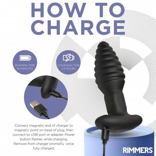 Model-E Vibrating Rimming Plug with Remote - Sex On the Go