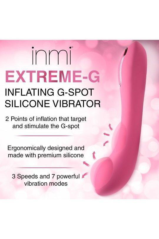 Extreme-G Inflating G-spot Silicone Vibrator - Sex On the Go