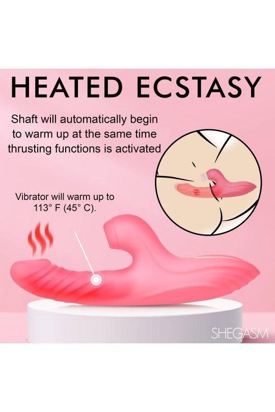 Candy-Thrust Silicone Thrusting and Sucking Rabbit Vibrator - Sex On the Go