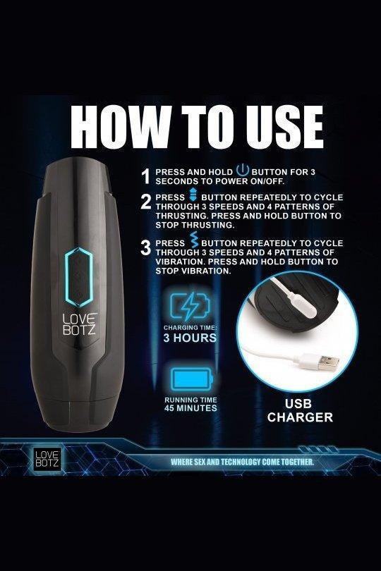 The Milker Max Thrusting and Vibrating Masturbator - Sex On the Go