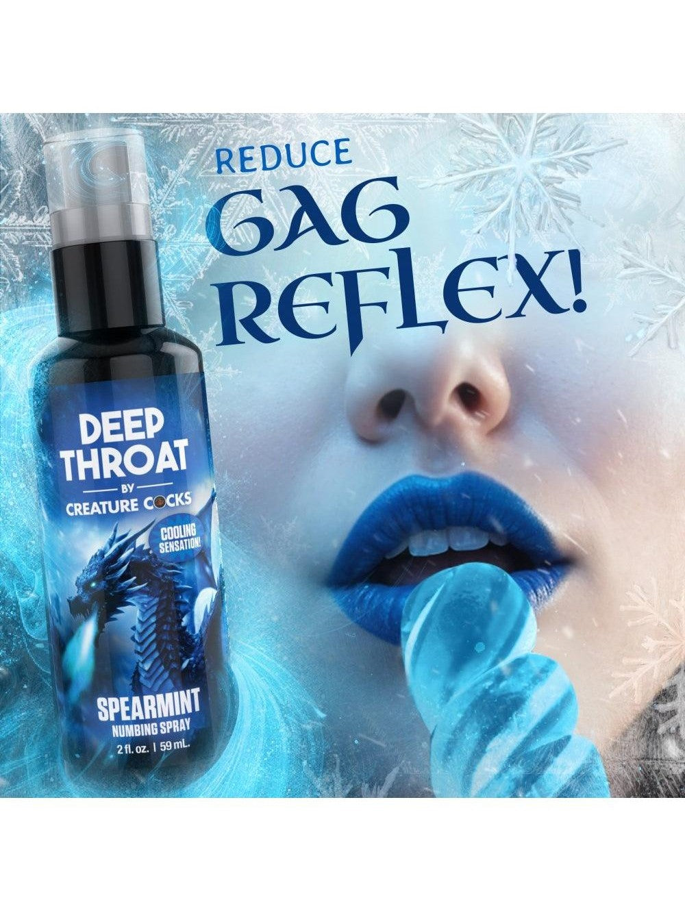 Deep Throat Spearmint Numbing Spray - Sex On the Go