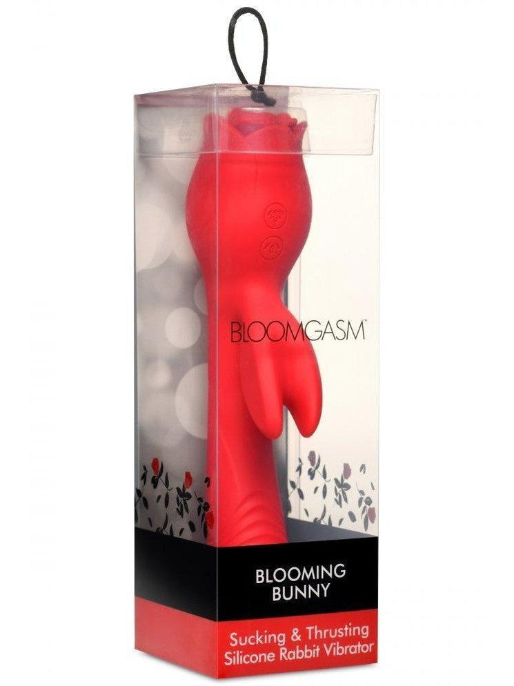 Blooming Bunny Sucking and Thrusting Silicone Rabbit Vibrator - Sex On the Go