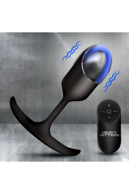 Vibrating XL Weighted Silicone Anal Plug - Sex On the Go