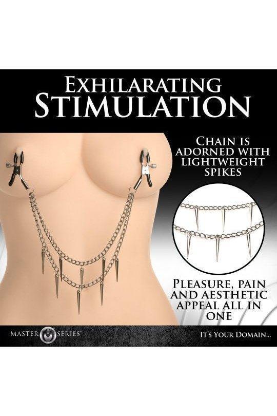 Daggers Double Chain Nipple Clamps - Sex On the Go