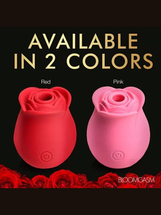 The Perfect Rose Clitoral Stimulator - Red or Pink - Sex On the Go