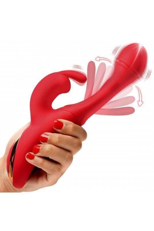 Flicking Silicone Rabbit Vibrator - Sex On the Go