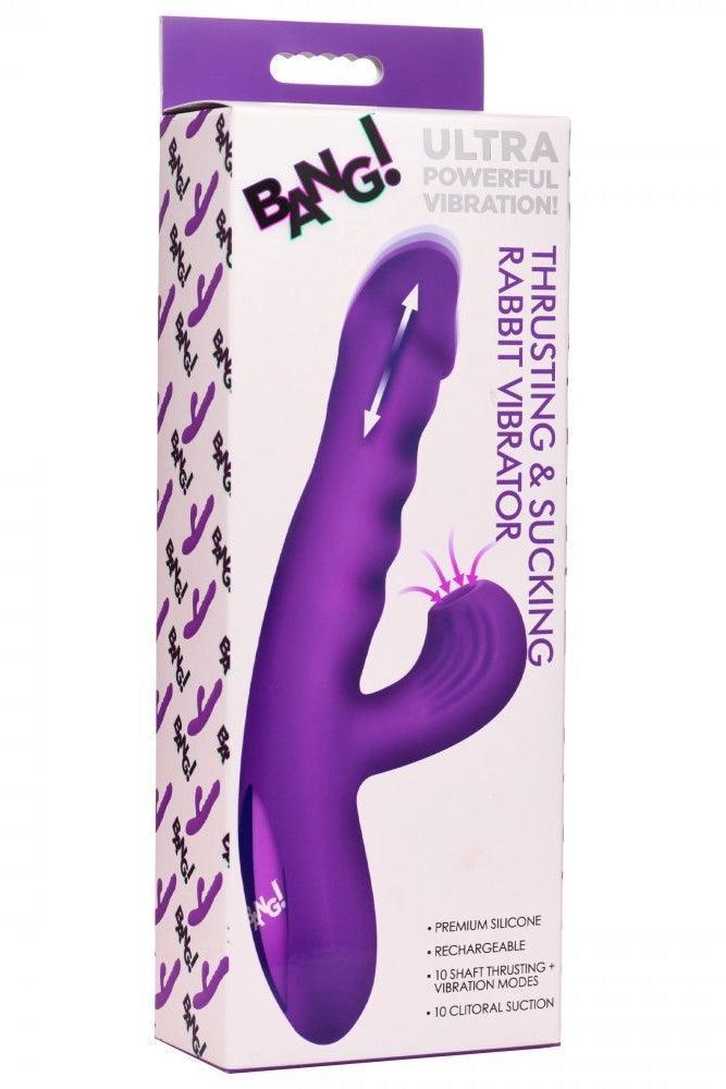 Thrusting and Sucking Silicone Rabbit Vibrator - Sex On the Go