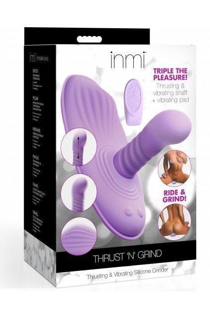 Thrust n' Grind Thrusting and Vibrating Silicone Sex Grinder - Sex On the Go