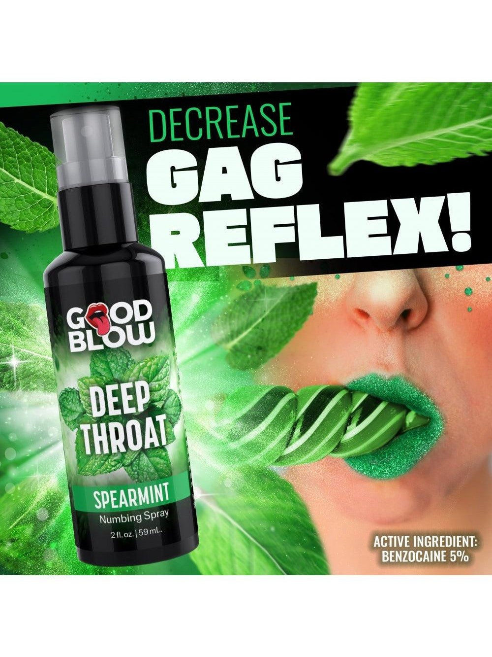 Deep Throat Mint Numbing Spray - Sex On the Go