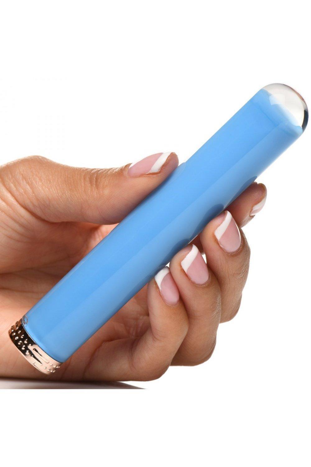 Vibra-Glass 10X Mini Vibe Lilac - Sex On the Go