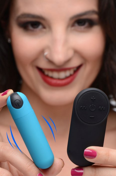 Vibrating Bullet with Remote Control- Purple, Pink, Blue, Black