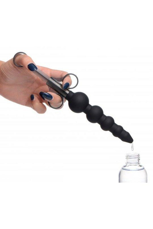 Silicone Graduated Beads Lubricant Launcher - Sex On the Go