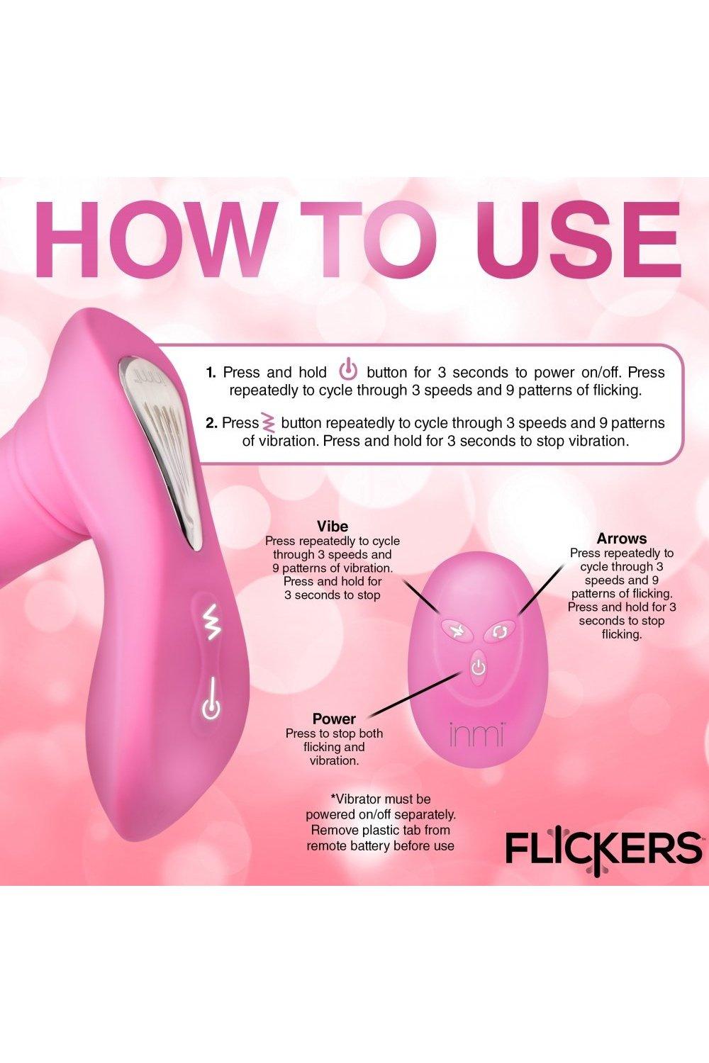 G-Flick G-Spot Flicking Silicone Vibrator with Remote - Sex On the Go