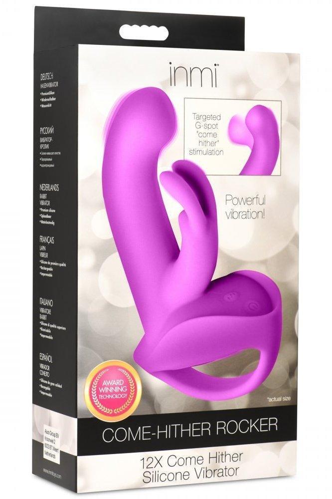 12X Come-Hither Rocker Silicone Vibrator - Sex On the Go