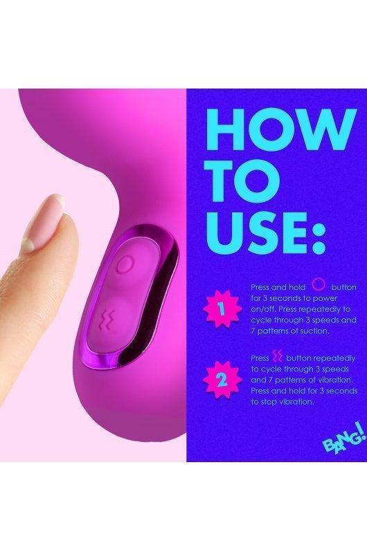 Mini Suction Silicone Rabbit Vibrator - Sex On the Go