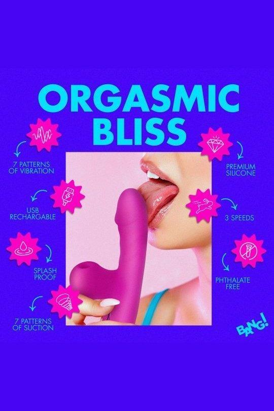 Mini Suction Silicone Rabbit Vibrator - Sex On the Go