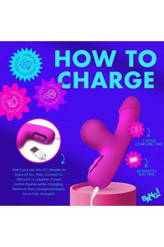 Mini Suction Silicone Rabbit Vibrator - Sex On the Go