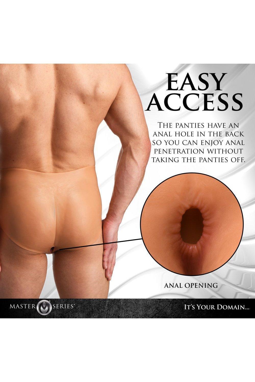 Pussy Panties Silicone Vagina + Ass Panties - Medium - Sex On the Go