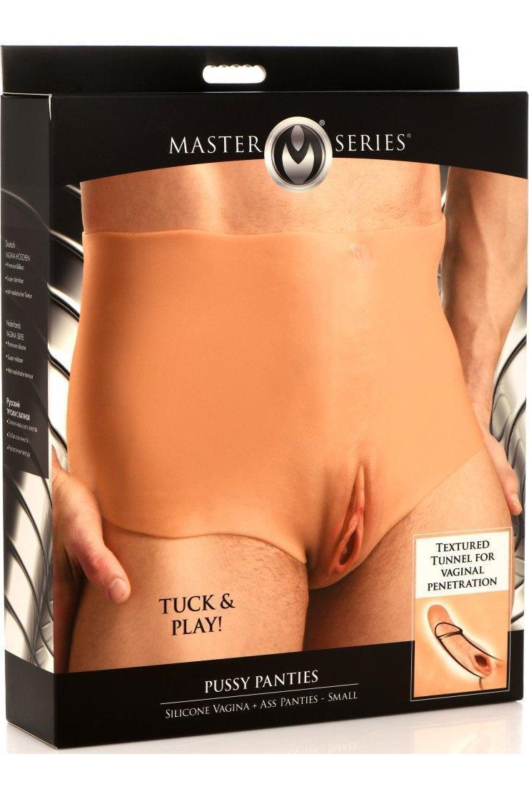 Pussy Panties Silicone Vagina + Ass Panties - Small - Sex On the Go