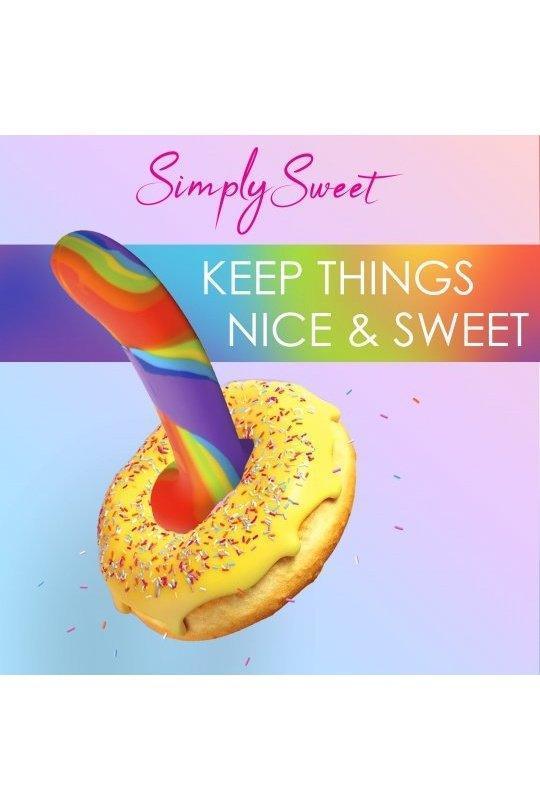 Rainbow Silicone Dildo - Sex On the Go